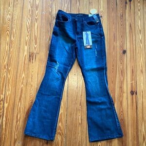 Dark Blue Flared Jeans